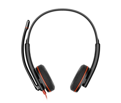 HP Poly Blackwire 3220 Stereo USB-C Black Headset +USB-C/A Adapter