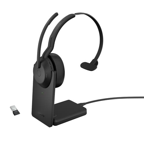 Jabra Evolve2 55 Bluetooth Headset UC Mono USB-A with Stand
