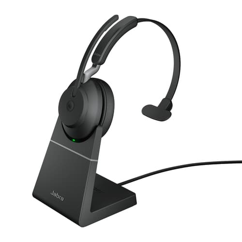 Jabra Evolve2 65 Bluetooth Headset MS Mono USB-A with Stand