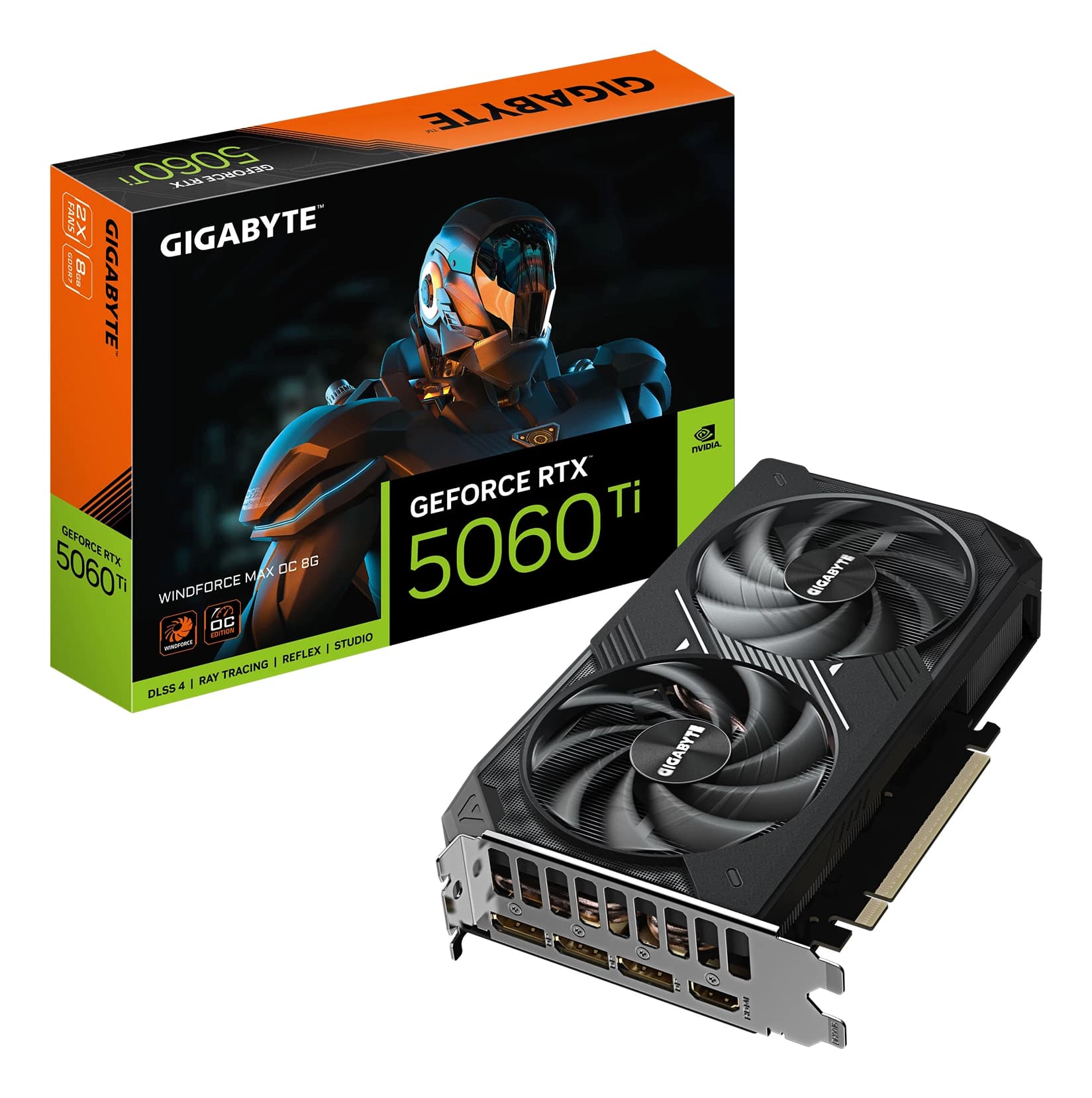 GIGABYTE RTX 5060 Ti Windforce Max OC Branduolio 8GB