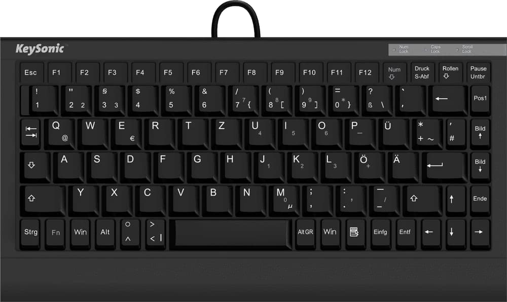 KeySonic ACK-595C+ (US) QWERTY US English Black