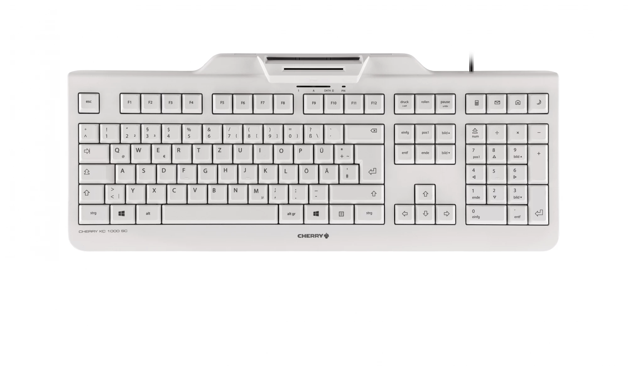 Cherry KC 1000 SC Smart Card Keyboard German (Grey)