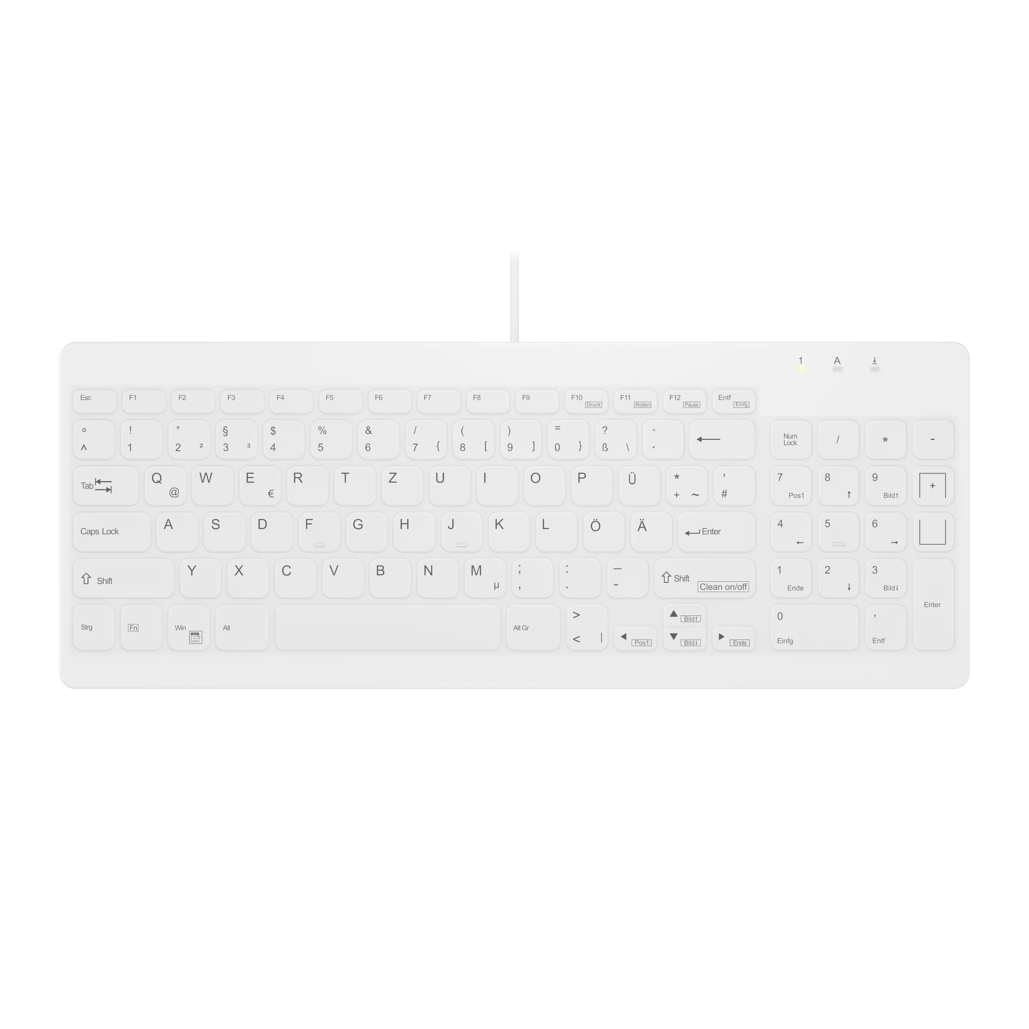 Contour Design Active Key AK-C7012 Medical Keyboard IP68 DE (White)