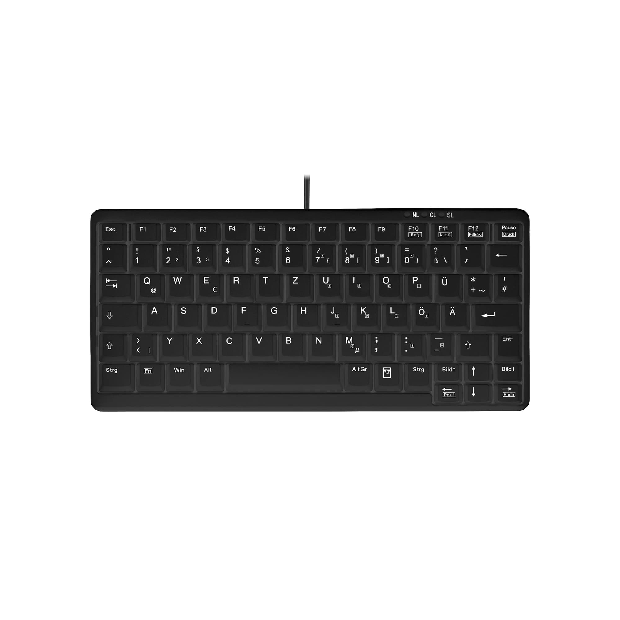 Cherry Active Key AK-4100 Compact Keyboard DE (Black)