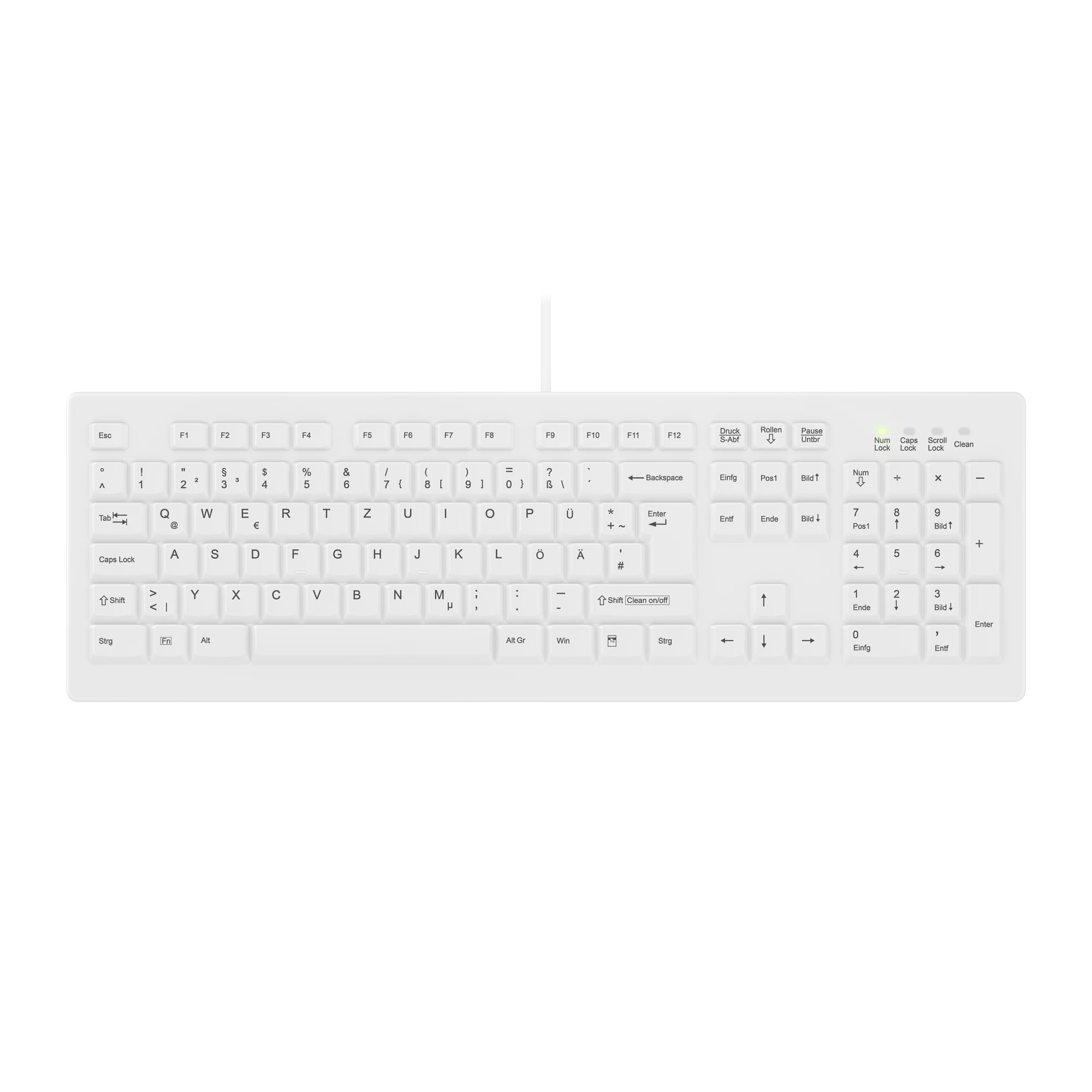 Cherry Active Key AK-C8100 Medical Keyboard IP68 DE (White)