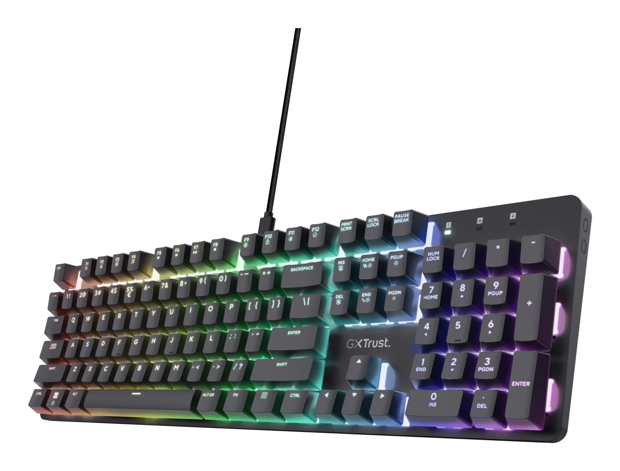 Trust GXT 871 Zora Mechanical RGB German (Black)