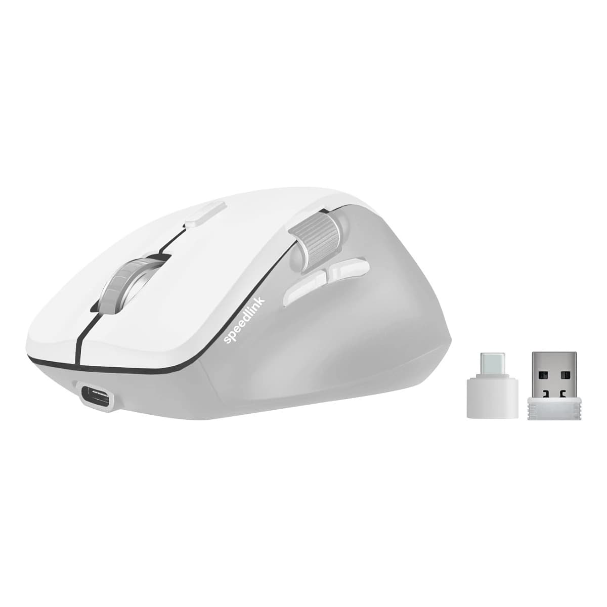 Speedlink Libera Rechargeable Bluetooth Silent Mouse (White)