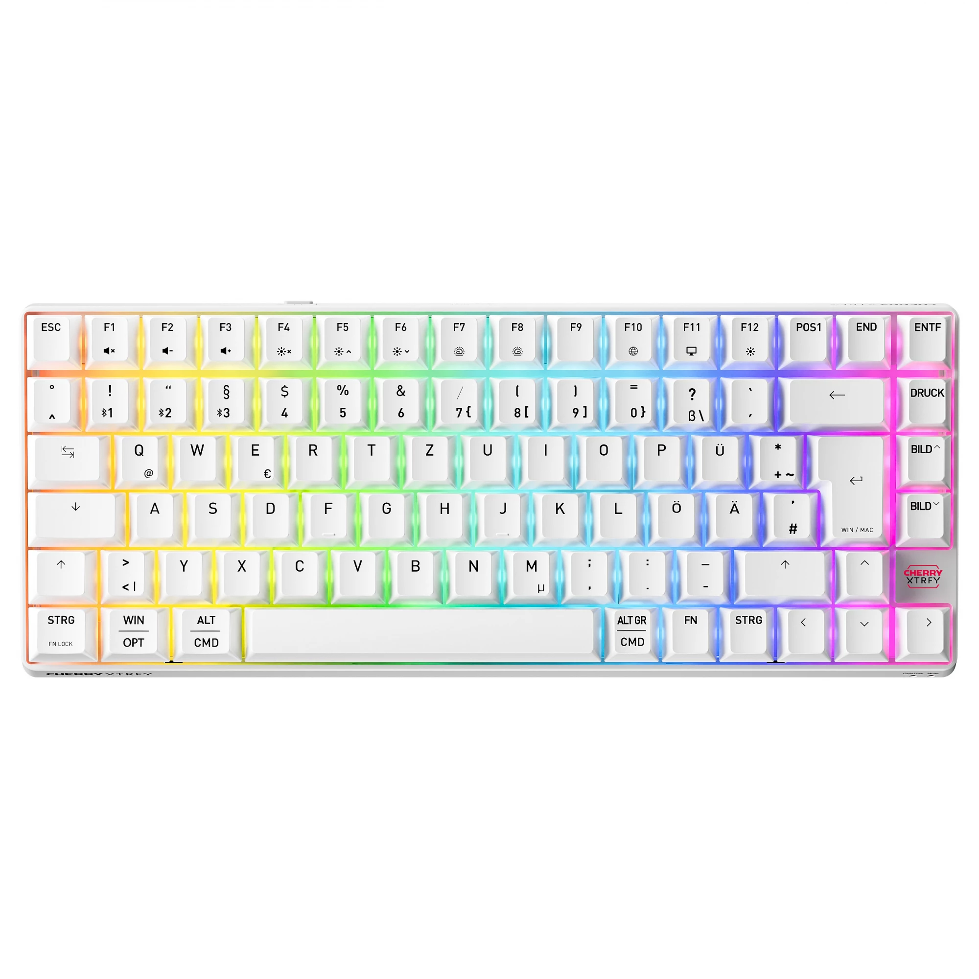 Cherry Xtrfy K33 Compact Wireless 75% RGB German (White)