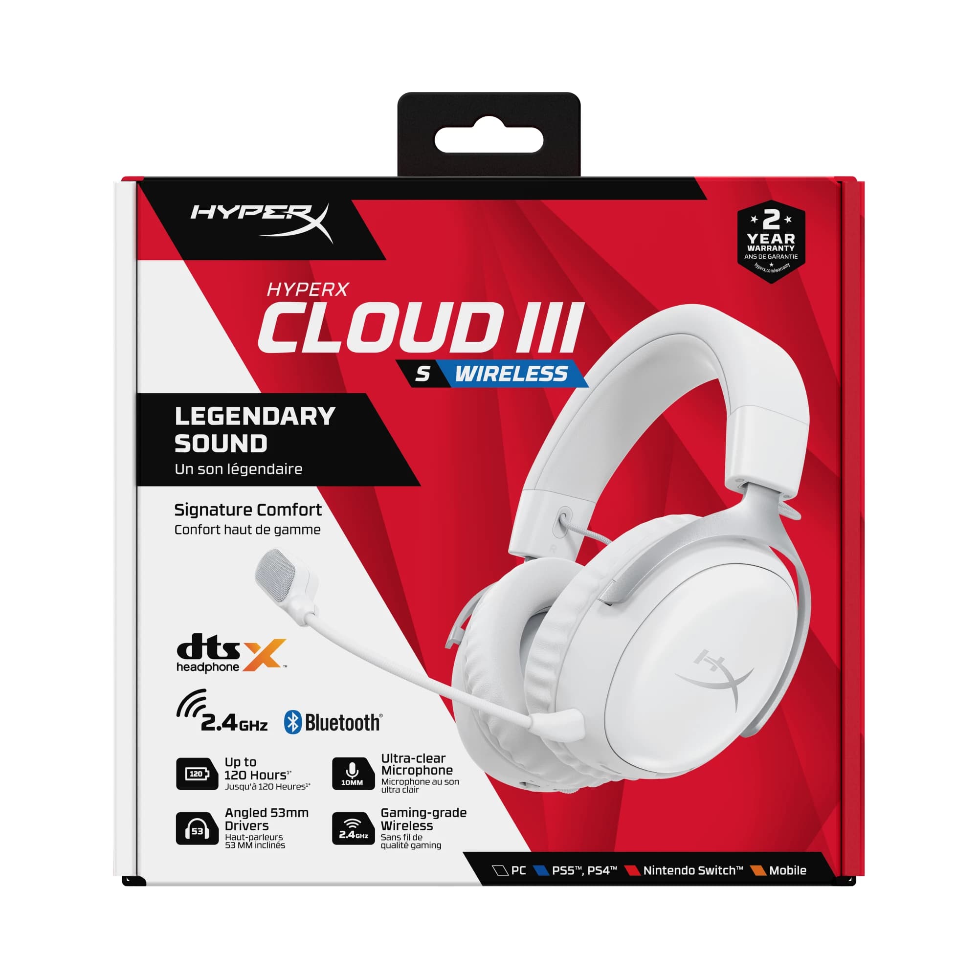 HyperX Cloud III S Wireless (White)