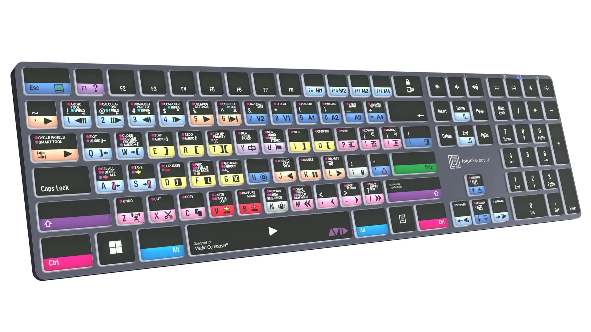 Logickeyboard Avid Media Composer Pro Titan Backlit PC (French)