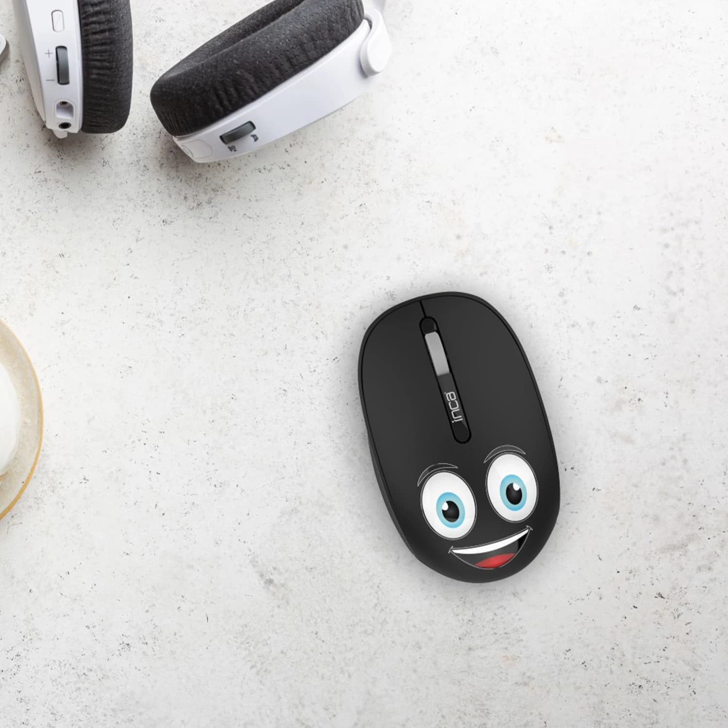 Inca IWM-245 Weeny Emoji Wireless Mouse (Black)