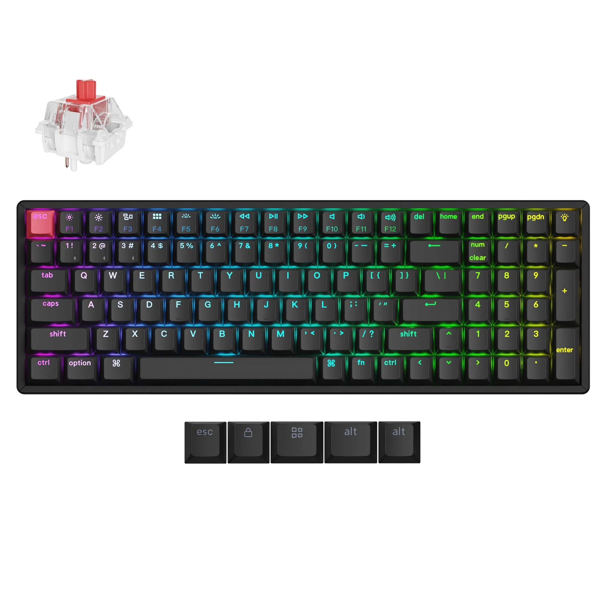 Keychron K4 V3 RGB Aluminum Super Red Switch Hot-Swap