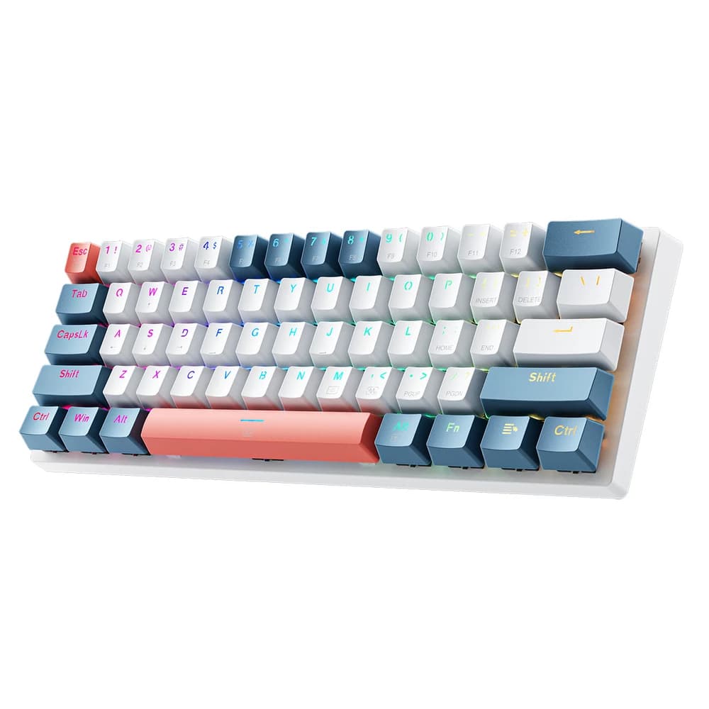 Machenike K500-B61 60% Red Switch (White/Blue)