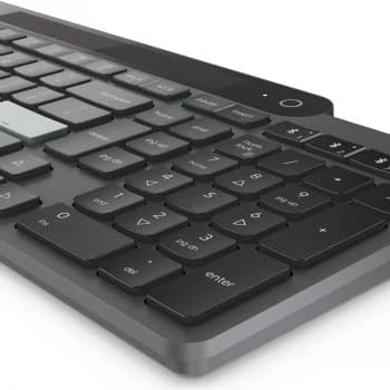 Lenovo Self-Charging Bluetooth Keyboard Nordic (Storm Grey)
