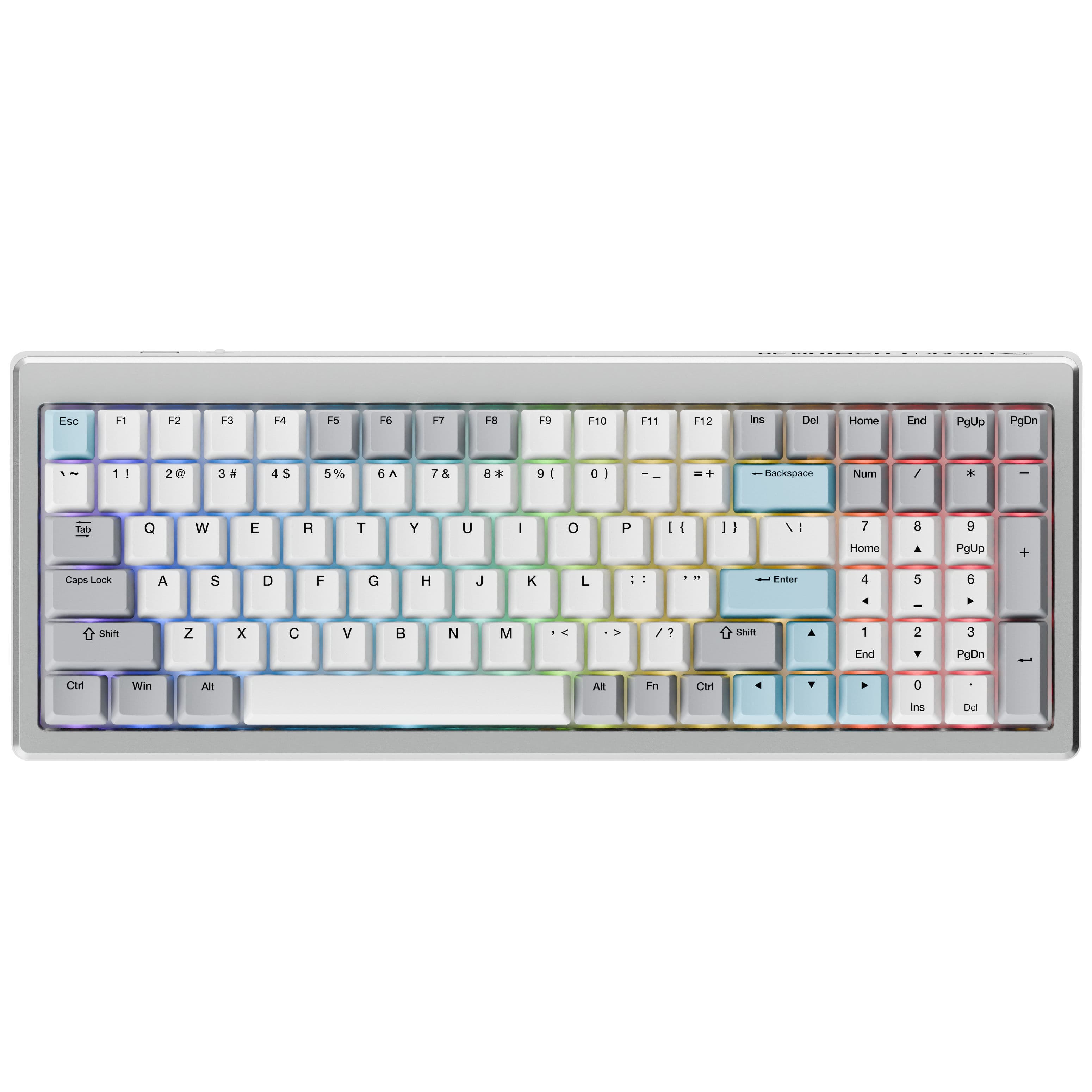 Ducky Cushion 98 Shush Green US ANSI (Silver)