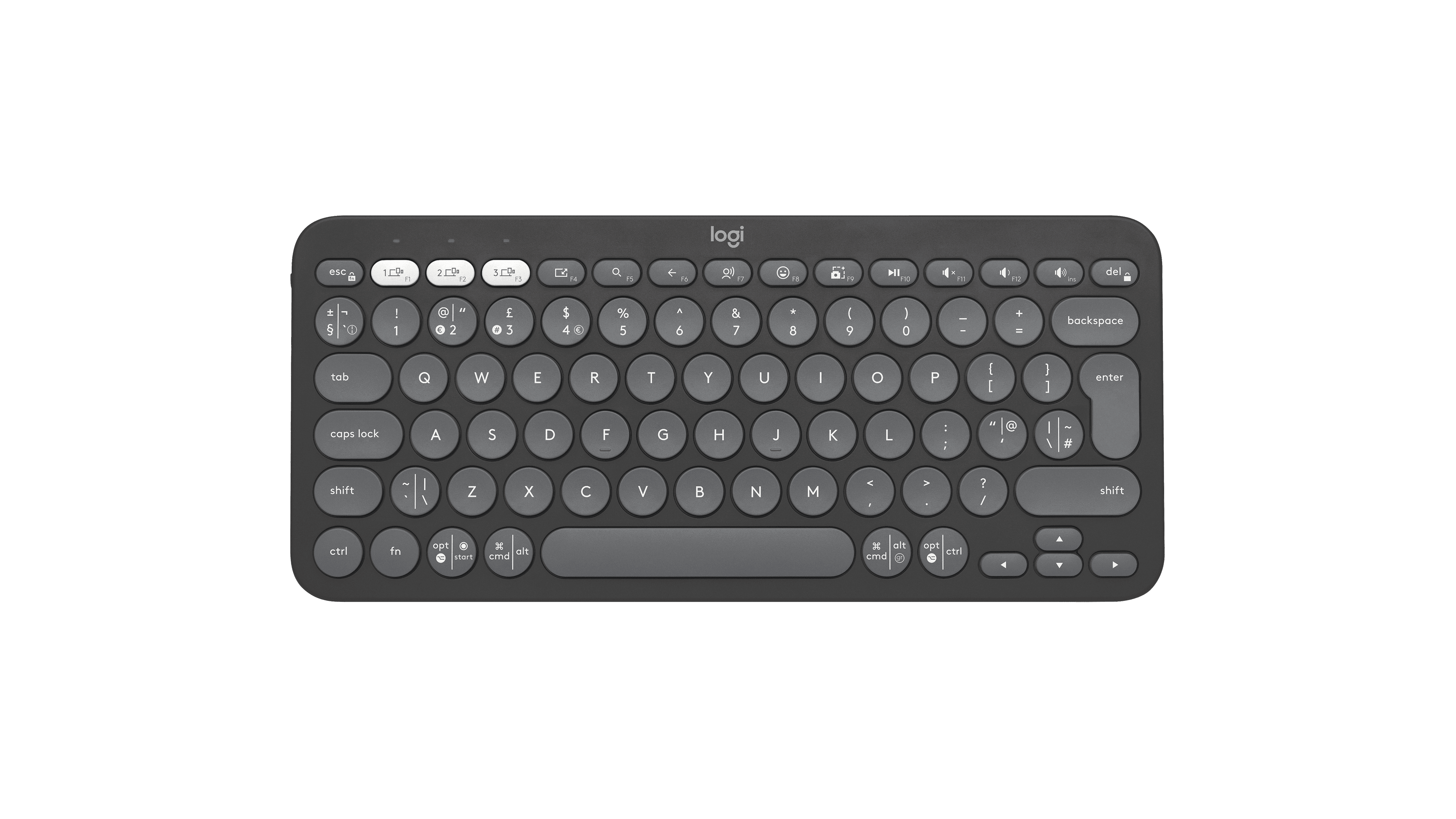 Logitech Pebble Keys 2 K380s UK (Tonal Graphite)