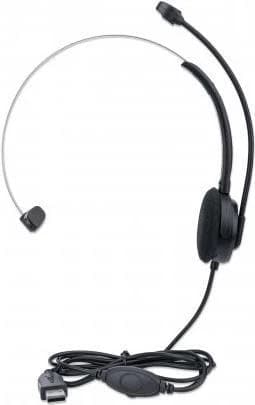 Manhattan Mono USB Headset On-Ear (Black)