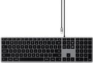 Satechi Slim W3 USB-C Wired Backlit Keyboard German