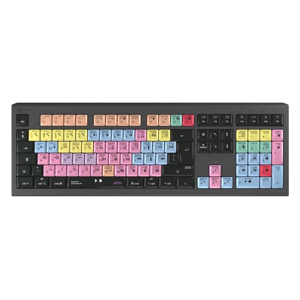 Logickeyboard Avid Pro Tools ASTRA 2 Backlit Keyboard Mac UK