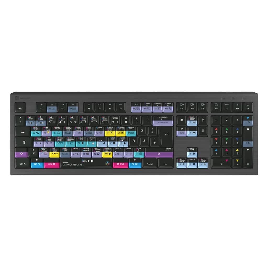 Logickeyboard Astra 2 DaVinci Resolve Mac German