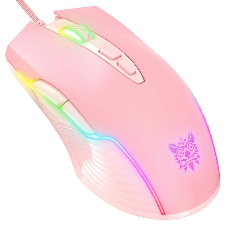 Onikuma CW905 Gaming Mouse (Pink)