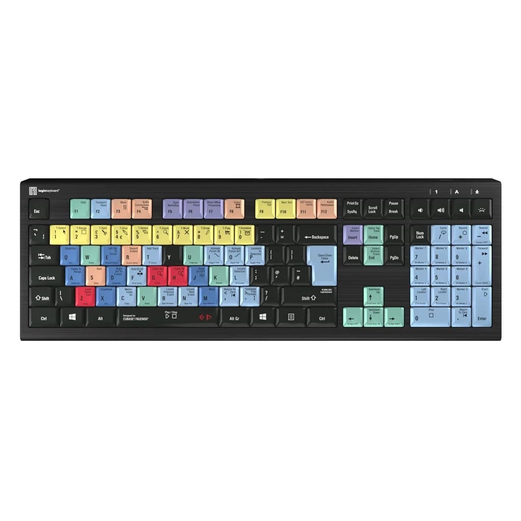 Logickeyboard Cubase Nuendo Astra 2 Backlit PC UK (Black)