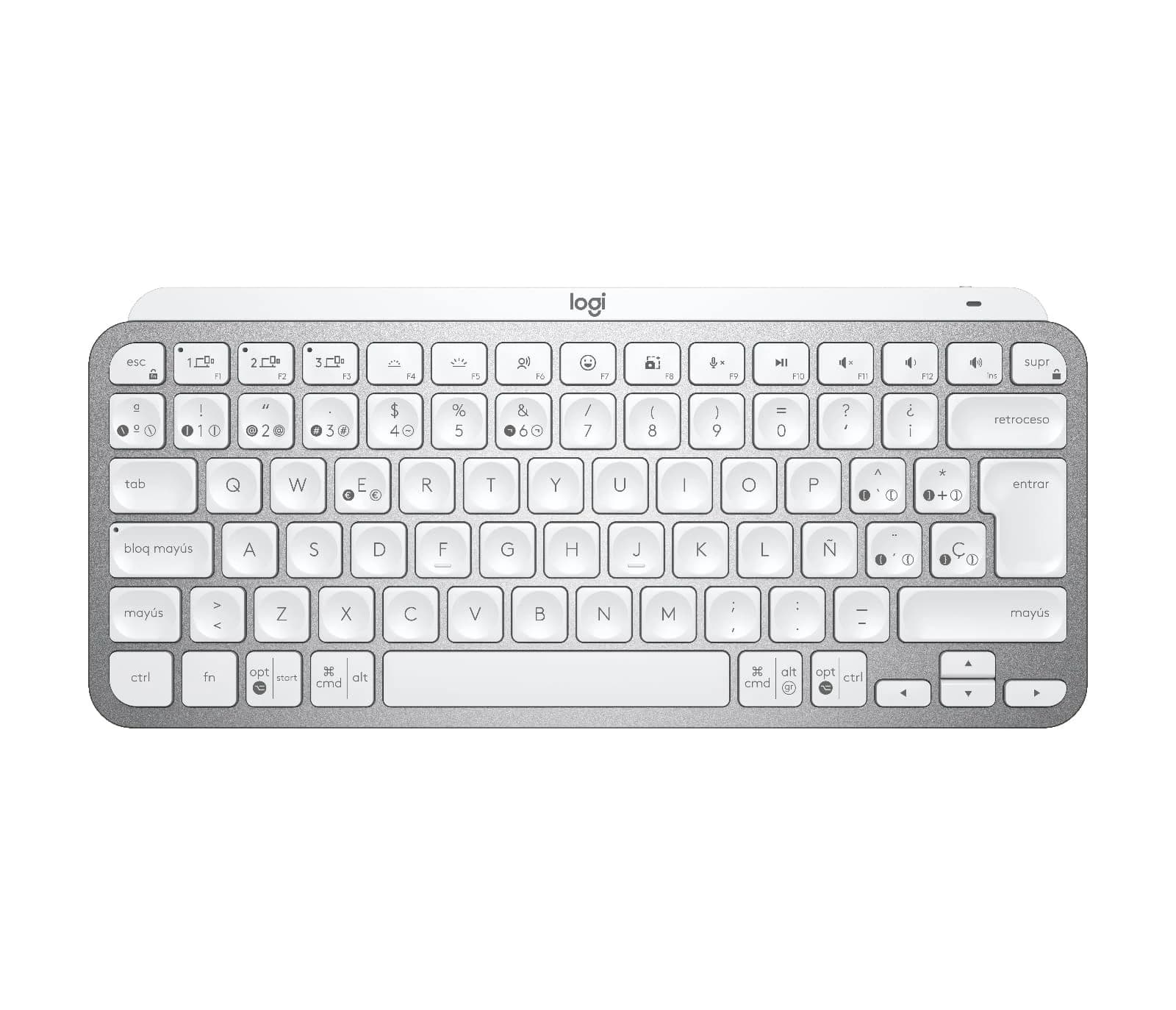 Logitech MX Keys Mini (Pale Grey) Spanish