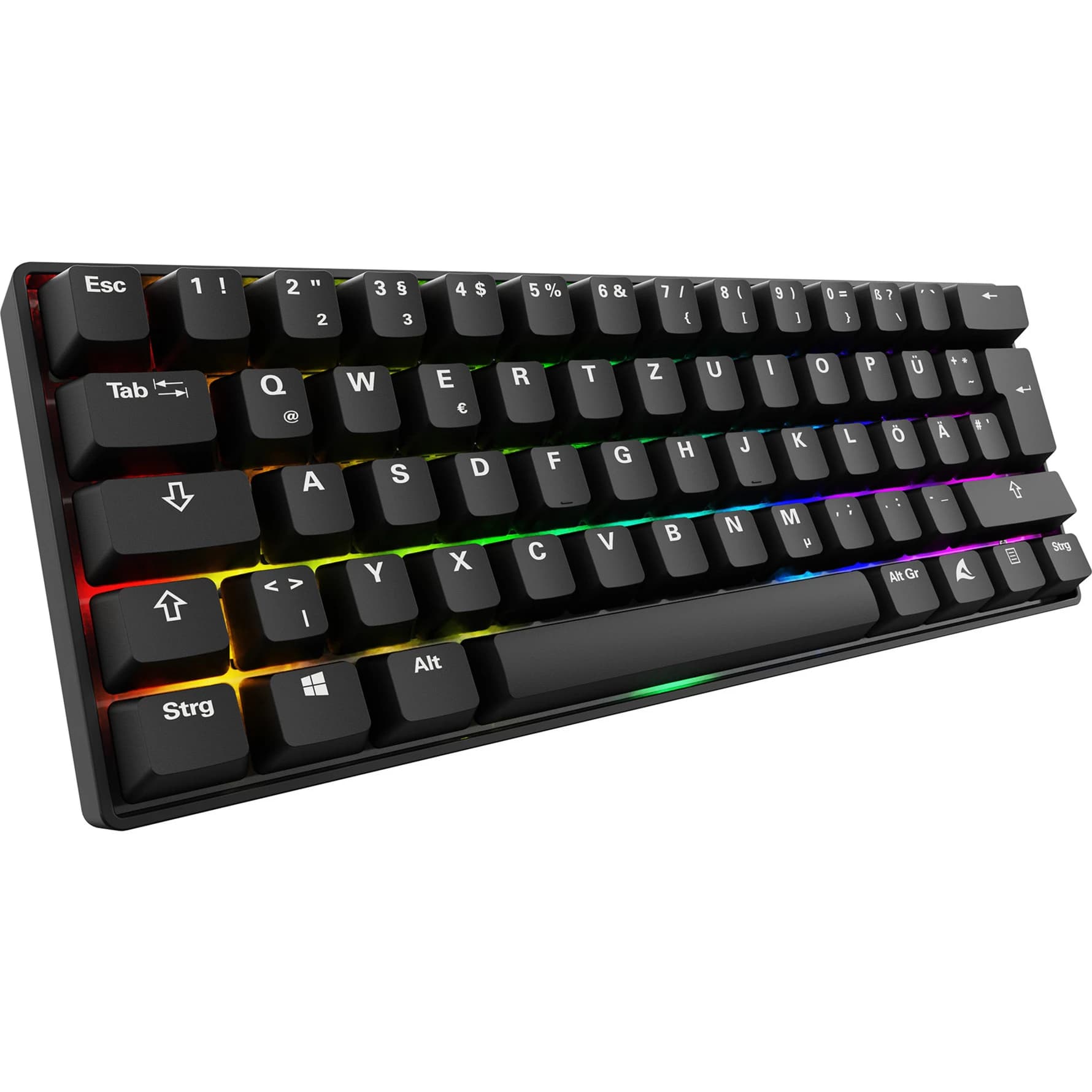 Sharkoon Skiller SGK50 S4 Gen2 PBT Gateron G Pro 3.0 Yellow DE (Black)