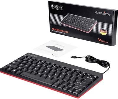 Perixx PERIBOARD-422 Wired Mini USB-C Keyboard (German)