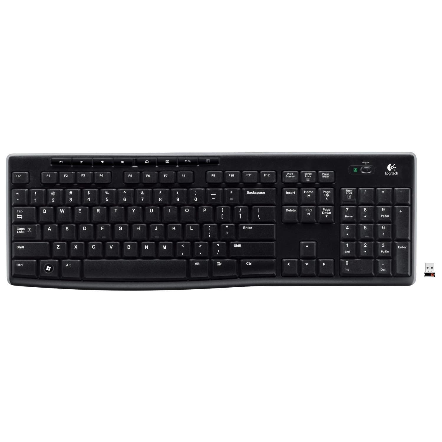 Logitech Wireless K270 Swiss (Black)