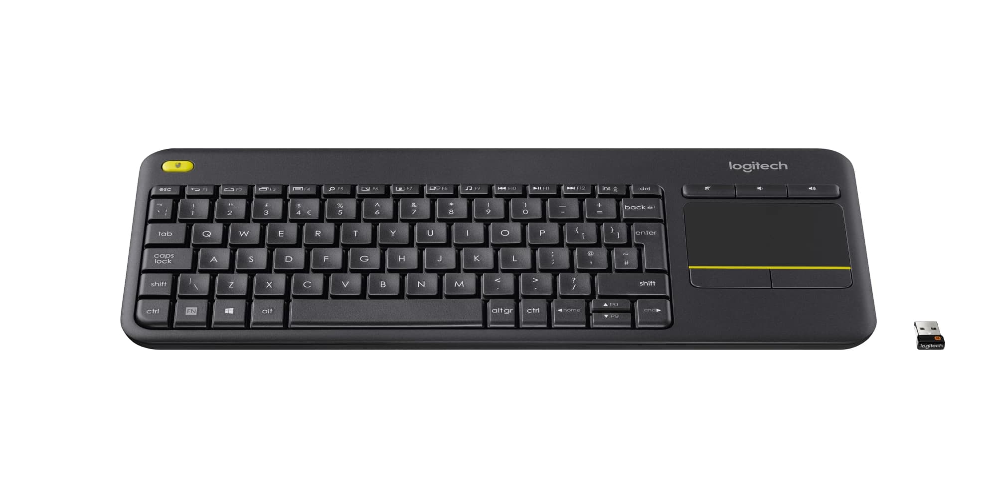 Logitech K400 Plus Wireless Touch Keyboard French (Black)