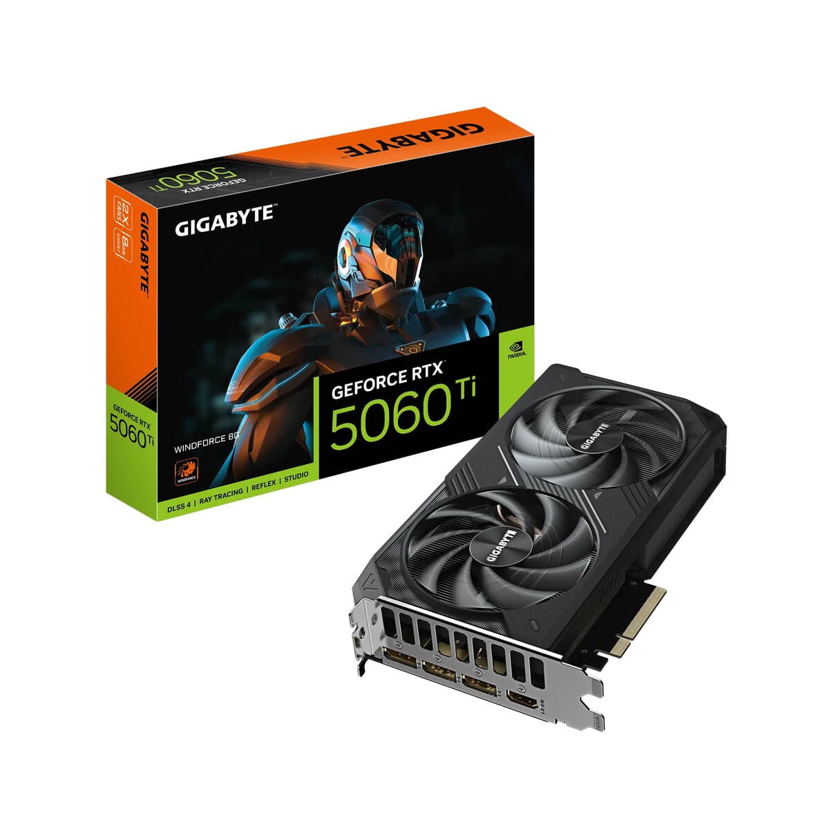 GIGABYTE RTX 5060 Ti Windforce 2X Ausinimas 8GB
