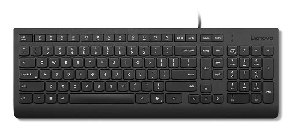 Lenovo Essential Wired Keyboard (Black) Nordic