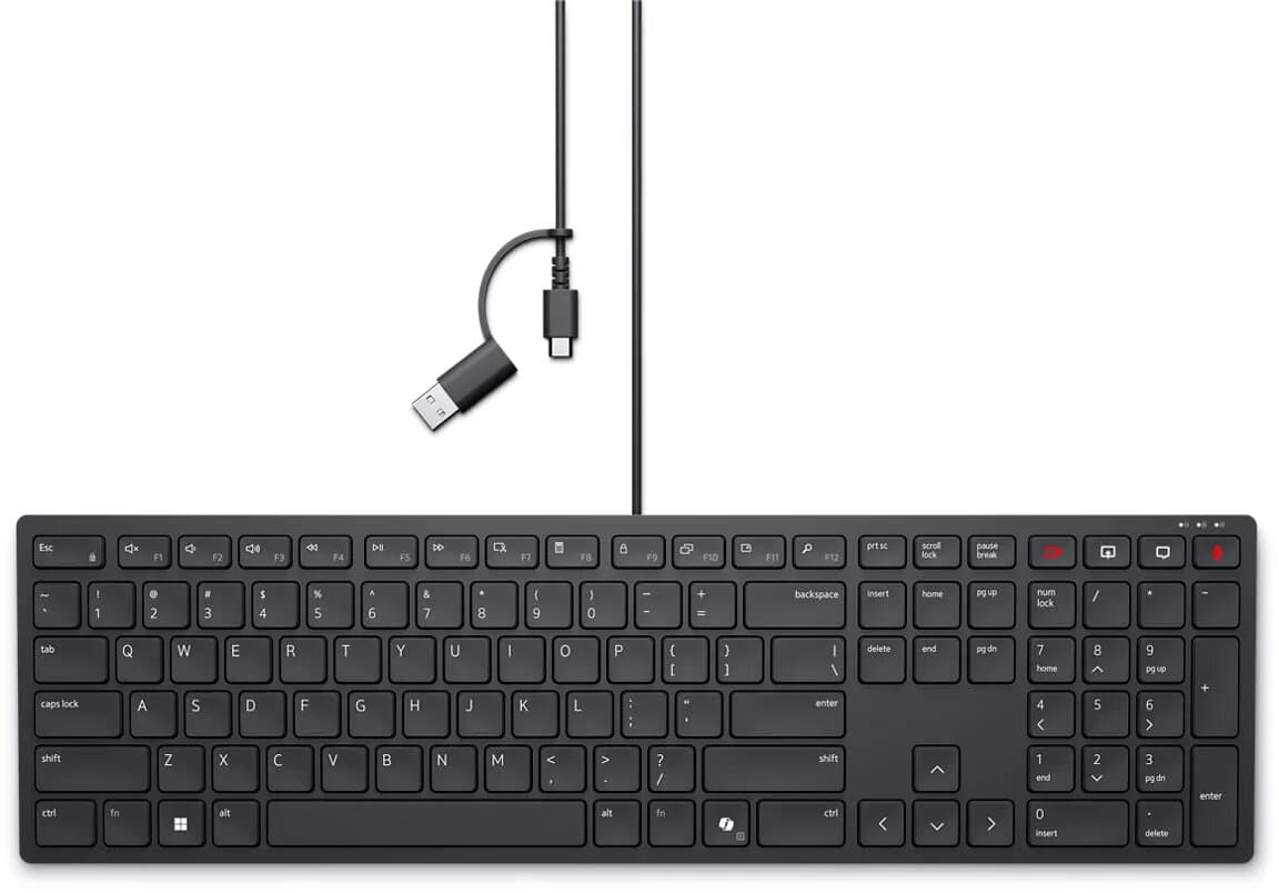 Dell Pro Wired Collaboration Keyboard KB525C US International