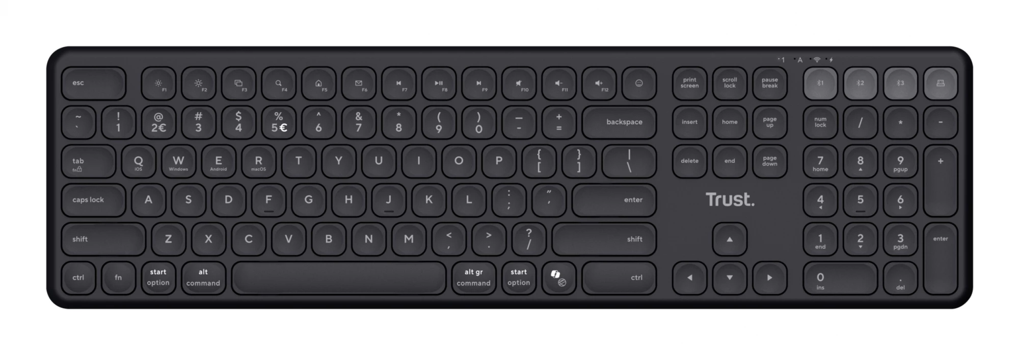 Trust Vaiya Wireless Multi-Device German (Black)