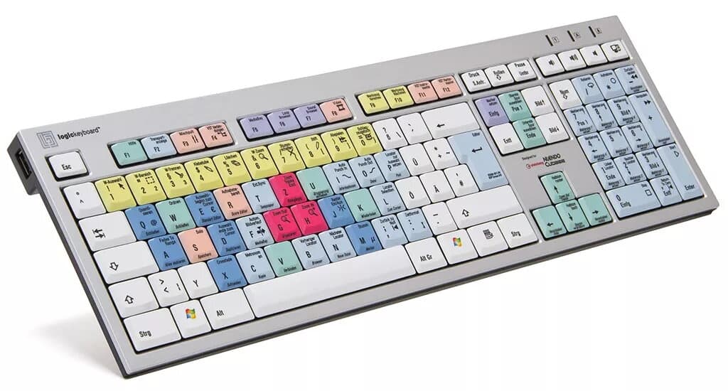 LogicKeyboard Cubase/Nuendo PC Slim Line German