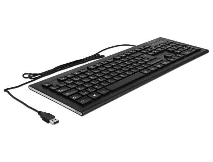 Delock 12672 Office USB Keyboard German QWERTZ (Black)