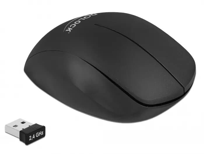 Delock 12598 Ergonomic Vertical Bluetooth Mouse, Right-Handed