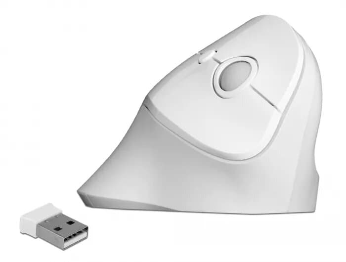Delock 12596 Ergonomic Wireless Mouse, Right-Handed