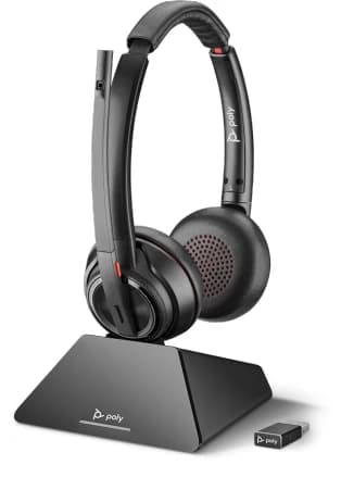 Poly Savi 8220-M Office Stereo DECT Headset (Microsoft Teams)