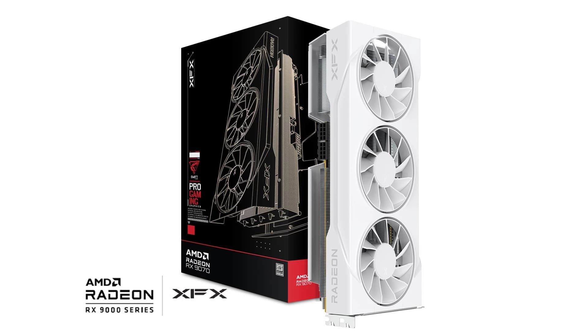 XFX RX 9070 GRE Swift White 12GB