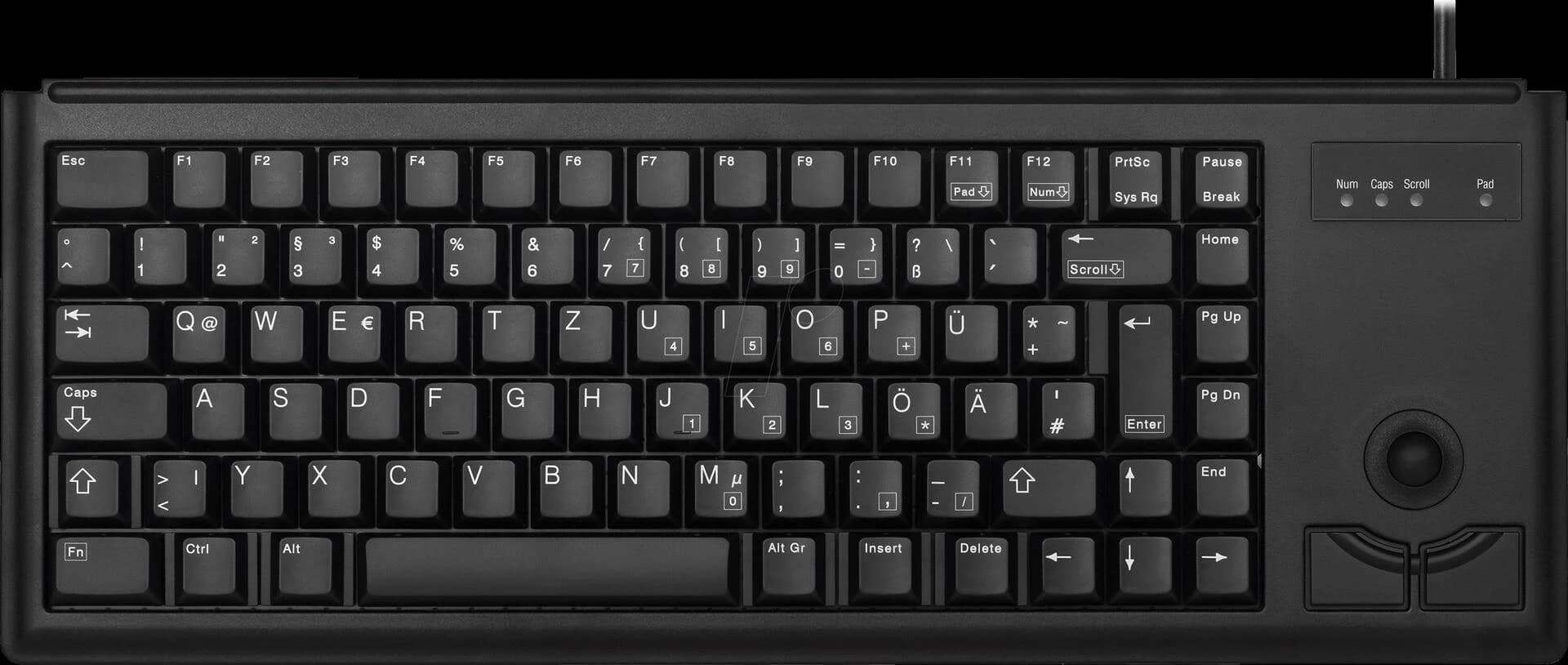 Cherry G84-4400 Trackball Belgian AZERTY (Black)