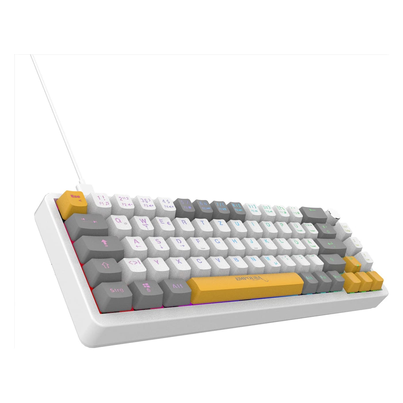Inca IKG-457 RGB Red Switch (White)
