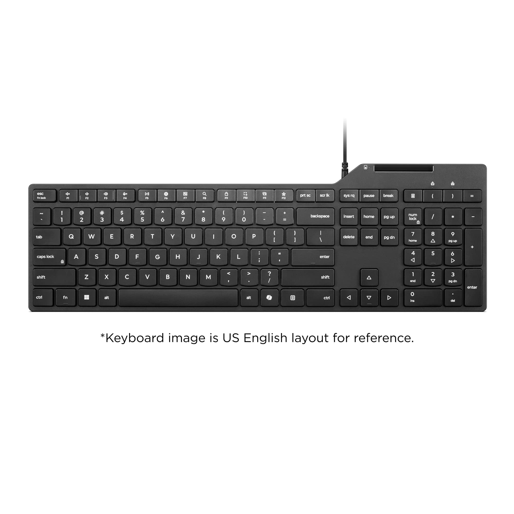 Lenovo USB-A Wired Smartcard Keyboard 5000 Estonian