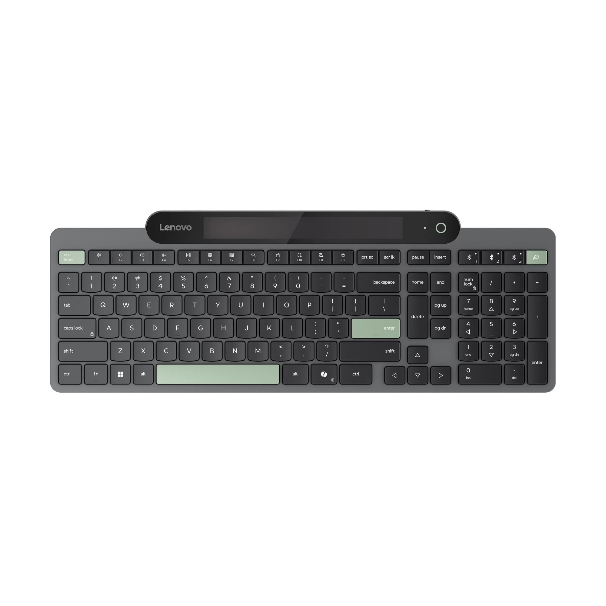Lenovo Self-Charging Bluetooth Keyboard Lithuanian (Black)