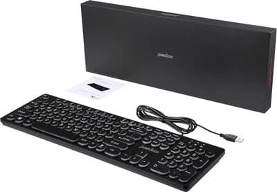 Perixx PERIBOARD-317 Backlit Keyboard German (Black)