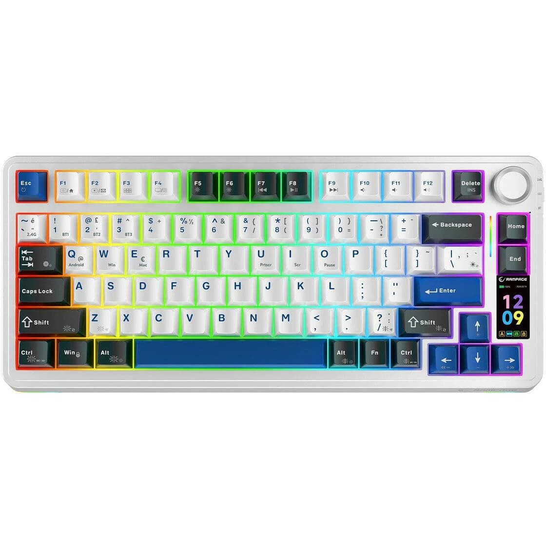 Rampage Quell Pro Wireless 75% Star Vector (White)